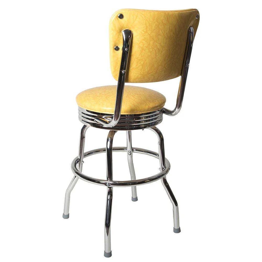 Chrome Diner Chair Back Bar Stool - Image 6