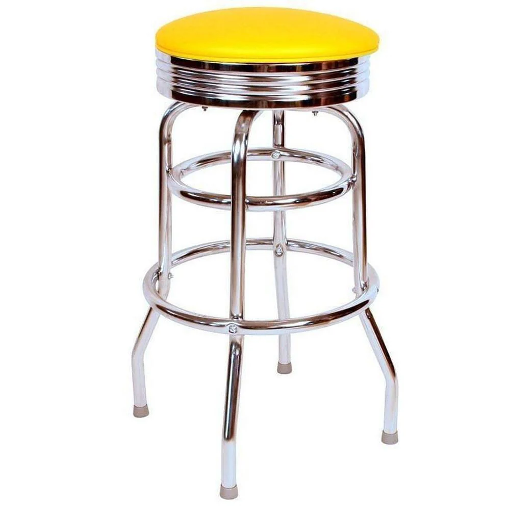 Chrome Double Ring Bar Stool - 1971 - Image 5